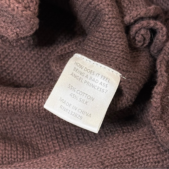 Brown Ruffled Cardigan - Picture 5 of 8